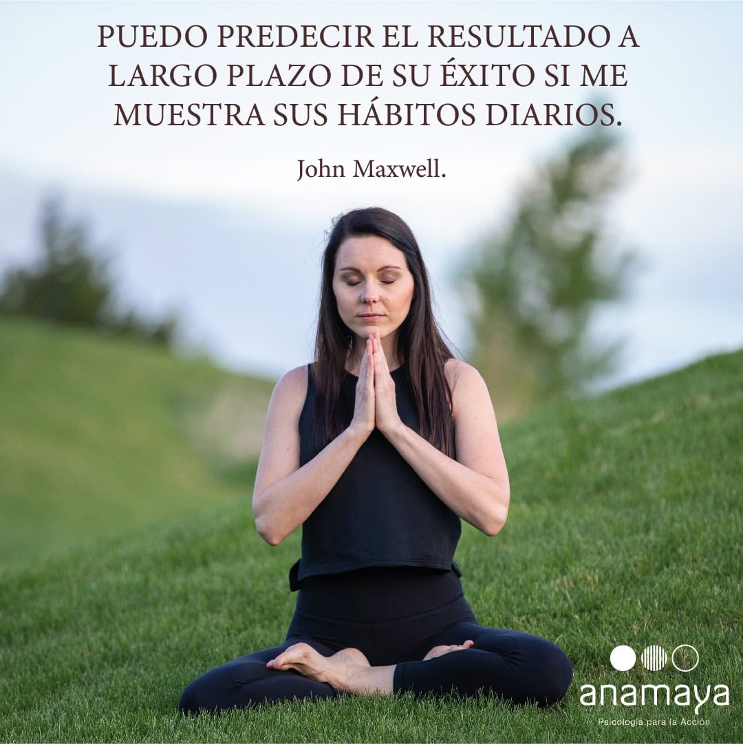obteniendo por fin los resultados que deseas «Puedo predecir el resultado a largo plazo de su éxito si me muestra sus hábitos diarios». John Maxwell.